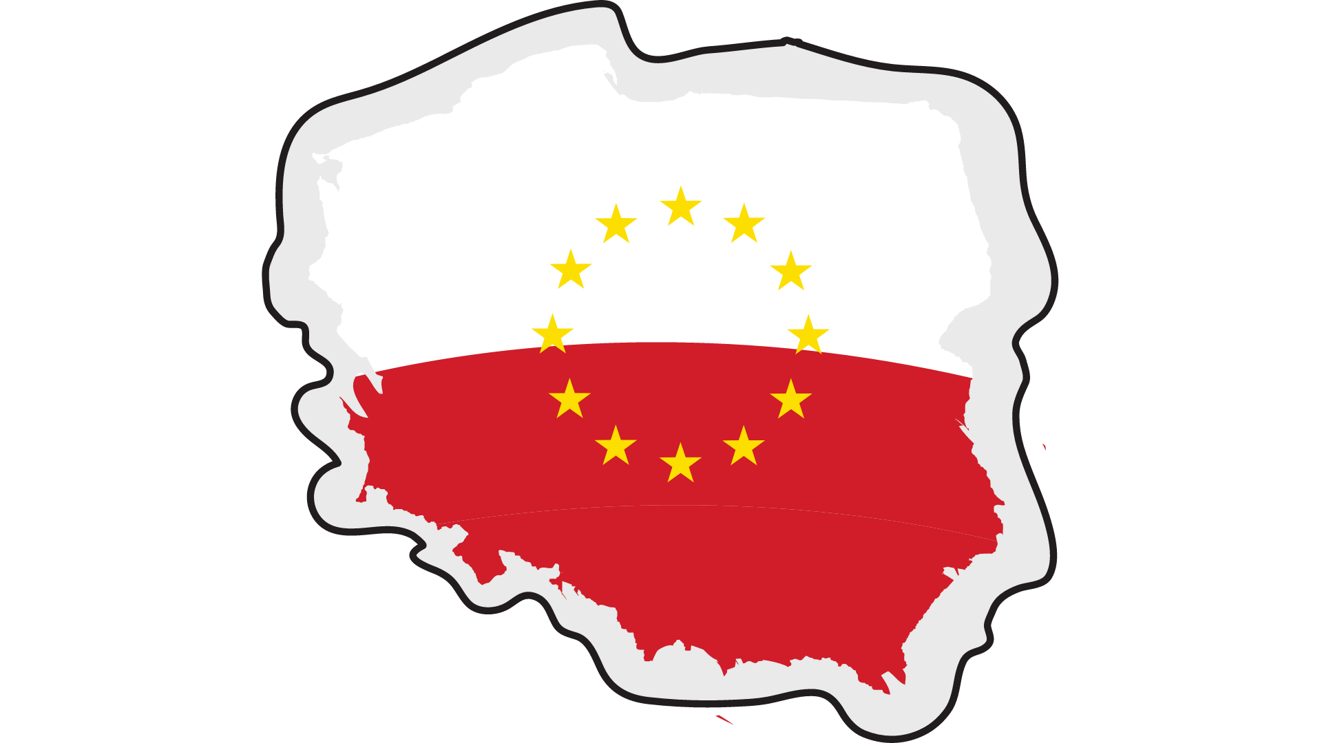 Poland with EU stars